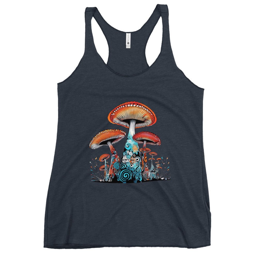 Cosmic Cap Cascade - Trippy Fashion - Racer Tank Top8452107_6656Racer Tank Top