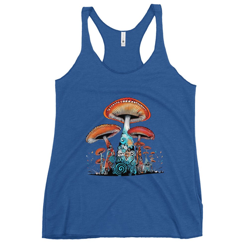 Cosmic Cap Cascade - Trippy Fashion - Racer Tank Top8452107_6671Racer Tank Top