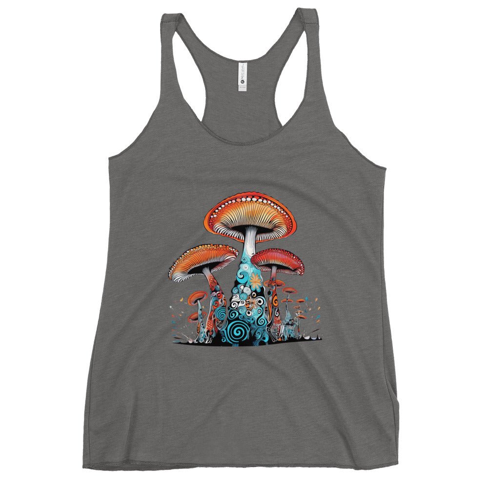 Cosmic Cap Cascade - Trippy Fashion - Racer Tank Top8452107_6636Racer Tank Top