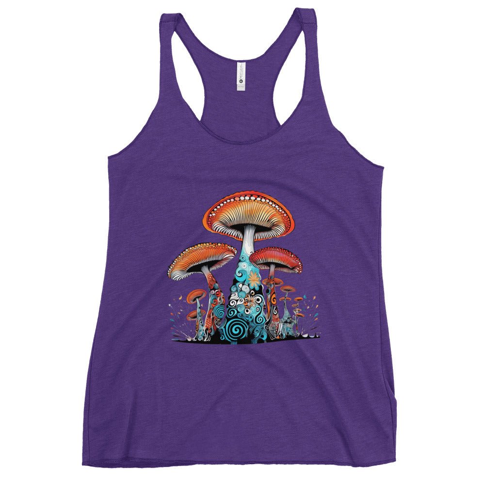 Cosmic Cap Cascade - Trippy Fashion - Racer Tank Top8452107_6641Racer Tank Top