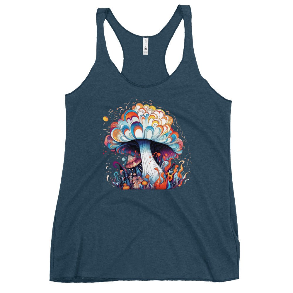 Mushroom Magic - Trippy Fashion - Racer Tank Top6615716_6626Racer Tank Top