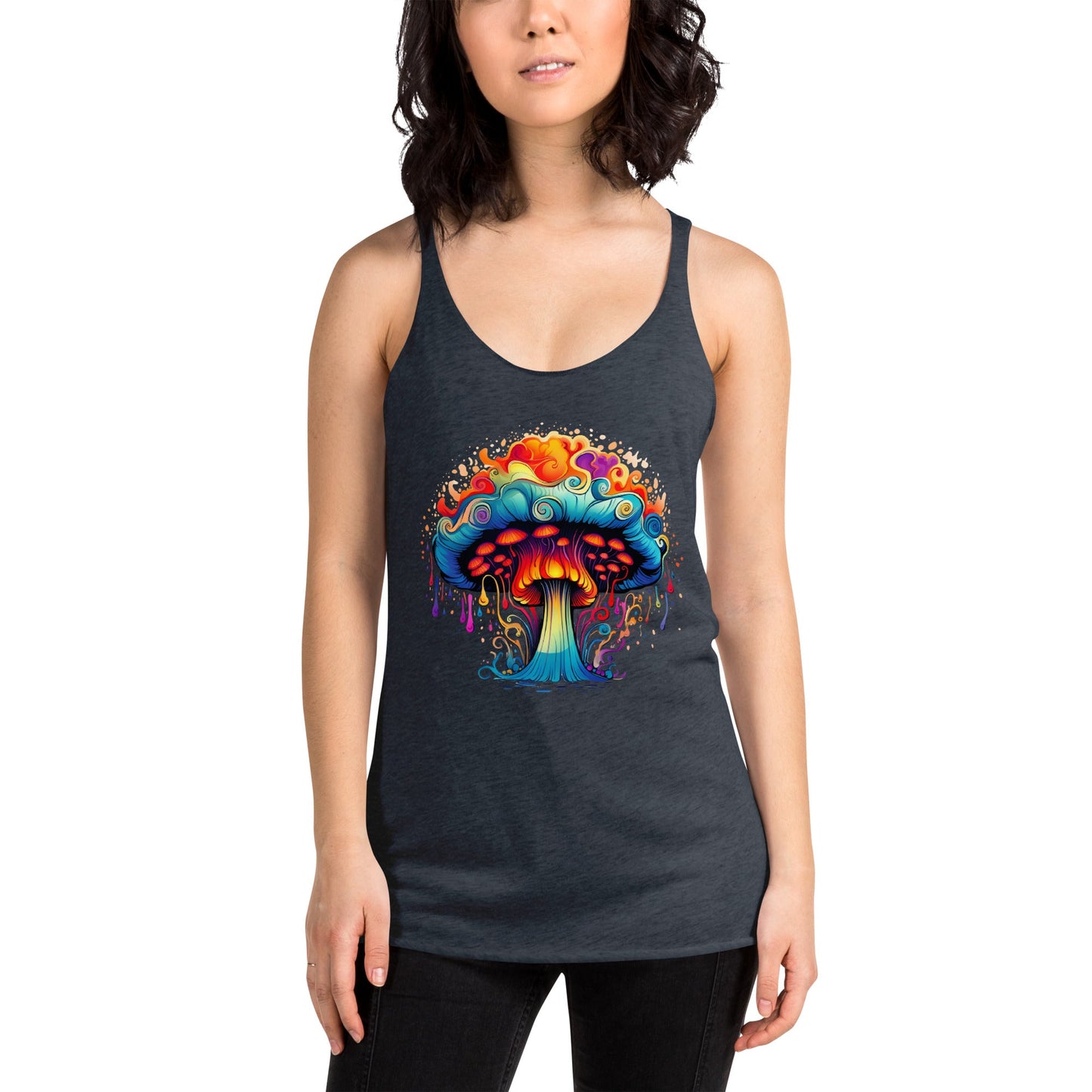 Trippy Mushroom Dreams - Trippy Fashion - Racer Tank Top1881862_6621Racer Tank Top